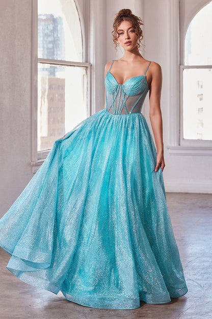 GLITTERED BALL GOWN CDCD832-4