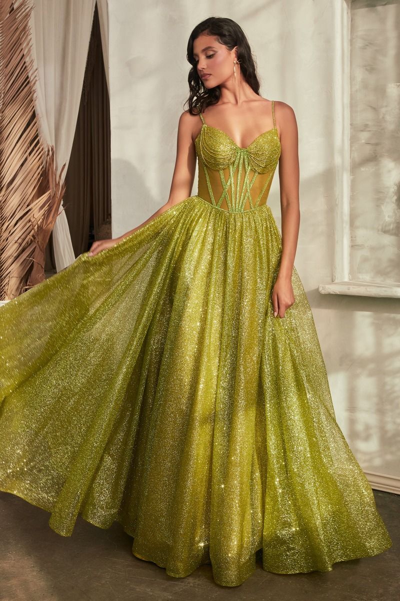 GLITTERED BALL GOWN CDCD832-1