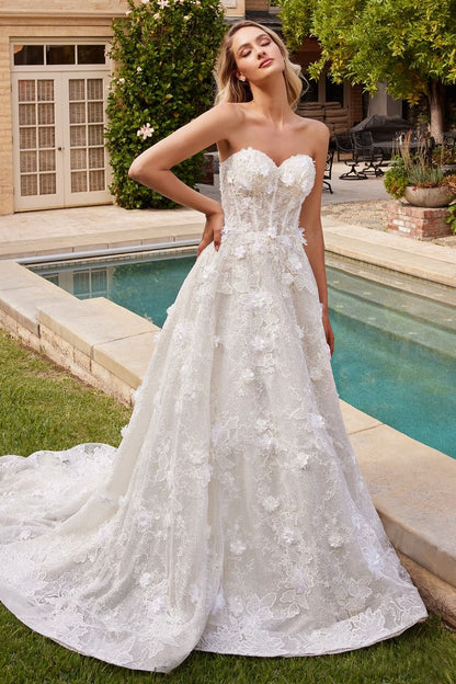 STRAPLESS WEDDING BALL GOWN CDCD860W-3