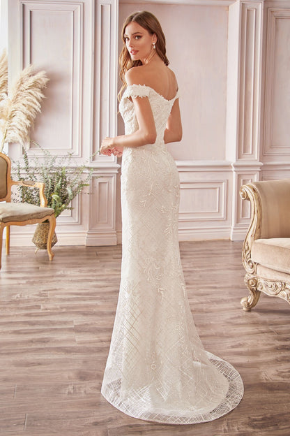 Off-the-shoulder Bridal Gown CDCD929-3