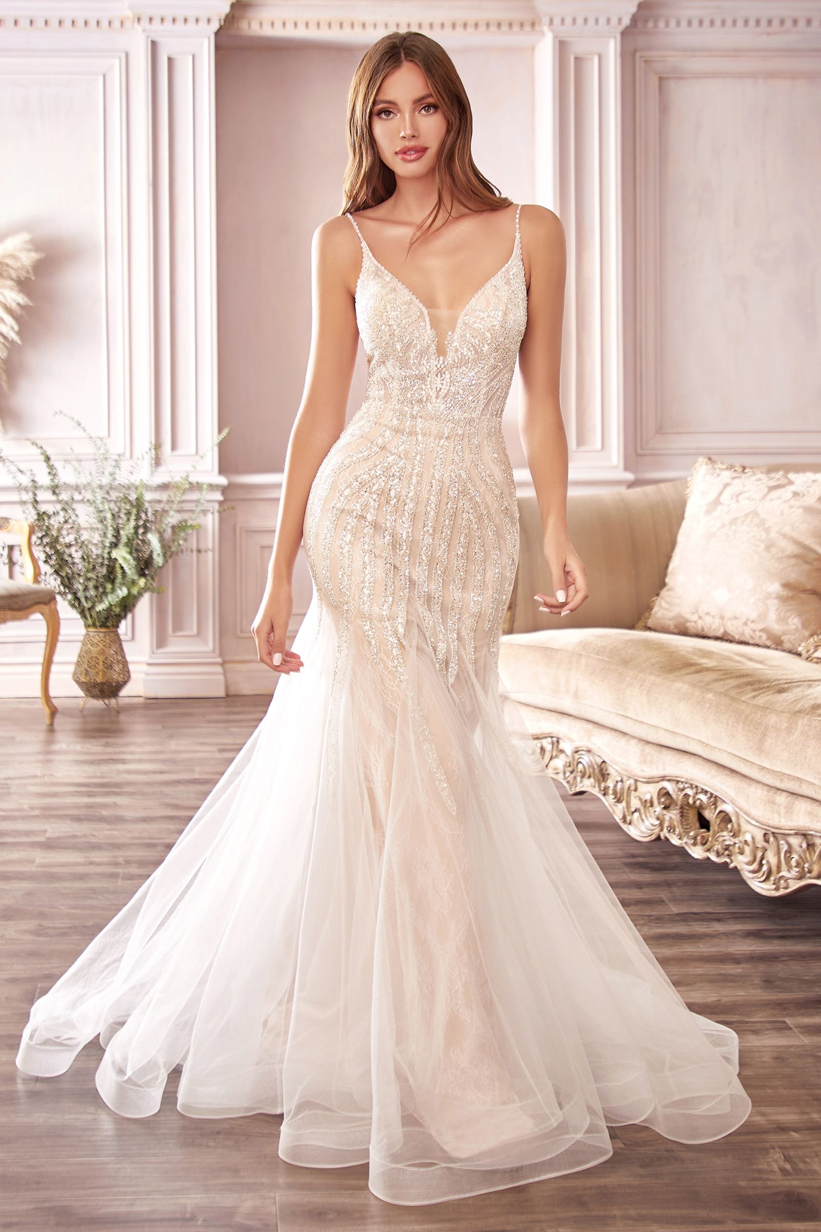 BEADED MERMAID WEDDING DRESS CDCDS401-0