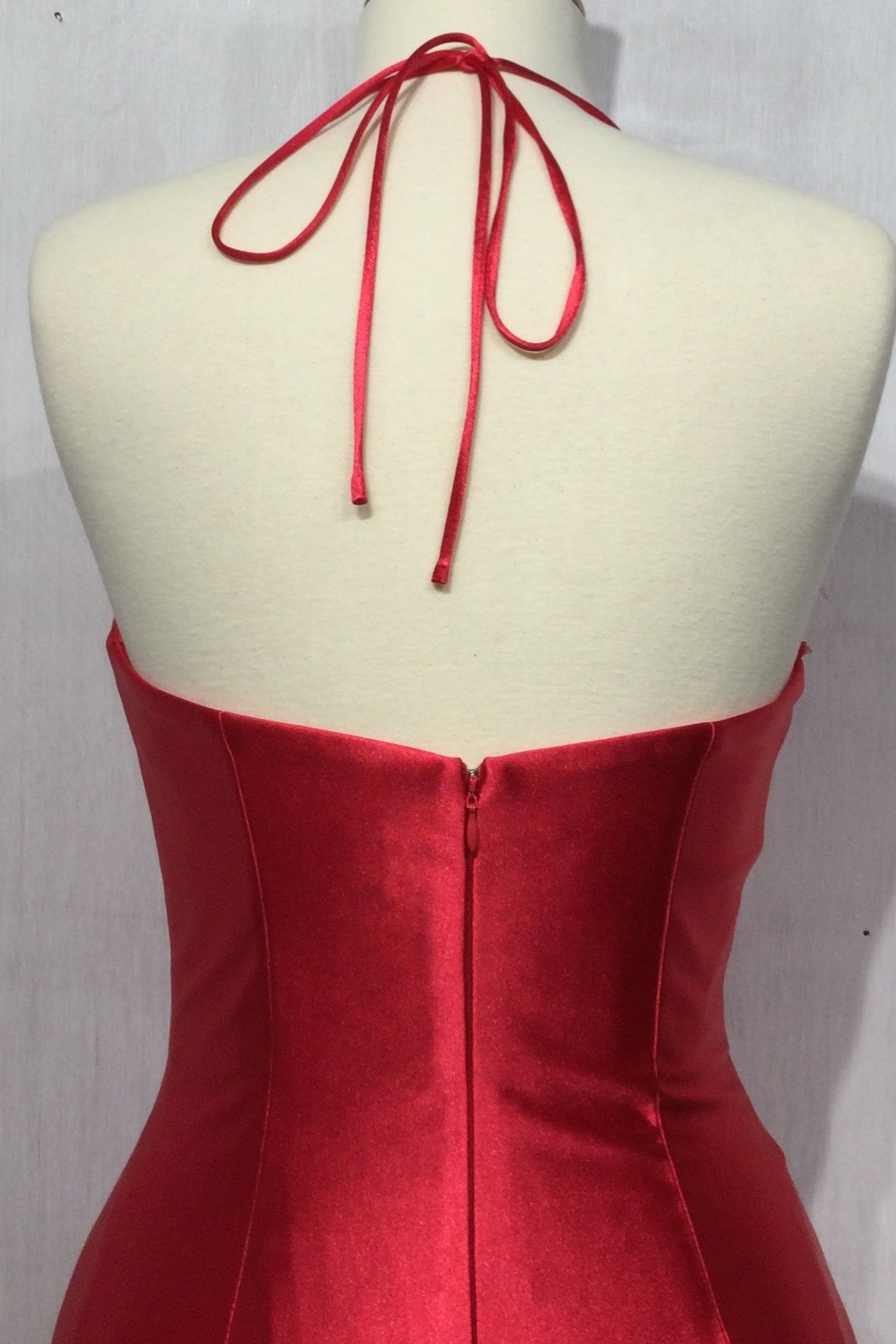 SATIN CORSET FITTED GOWN CDCH112-3