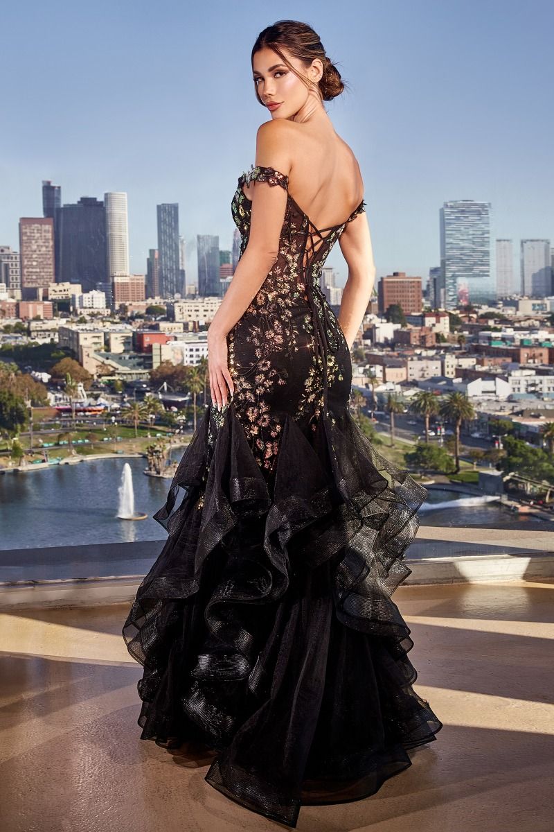 OFF THE SHOULDER MERMAID GOWN CDCM354-1