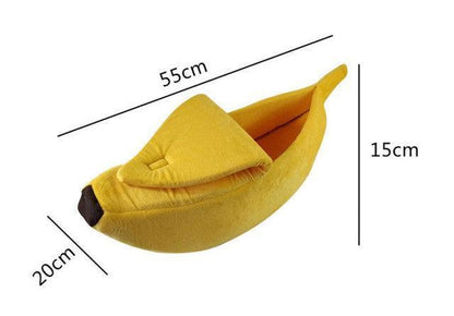 Cozy Banana Dog Bed - The Ultimate Snuggle Spot For Your Furry Friend-9
