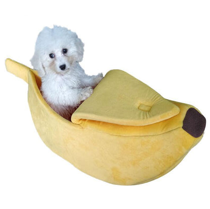Cozy Banana Dog Bed - The Ultimate Snuggle Spot For Your Furry Friend-0