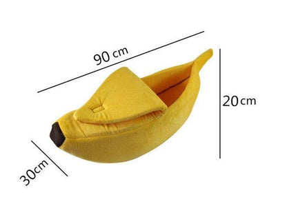 Cozy Banana Dog Bed - The Ultimate Snuggle Spot For Your Furry Friend-3