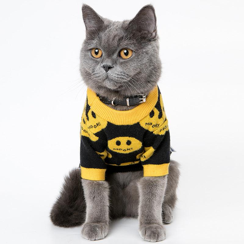 Cozy Woolen Pet Sweater: The Mk9 Smile Sweater For Dogs And Cats