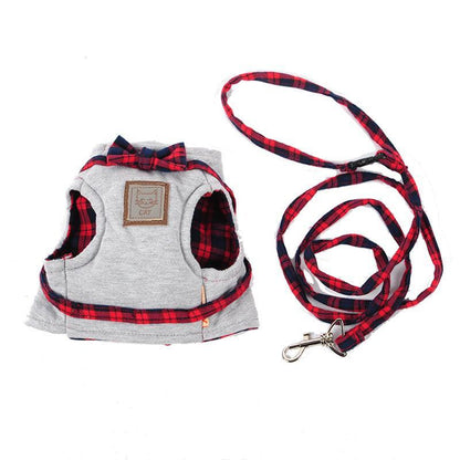 Cozycat Knitted Fabric Cat Harness Set-0