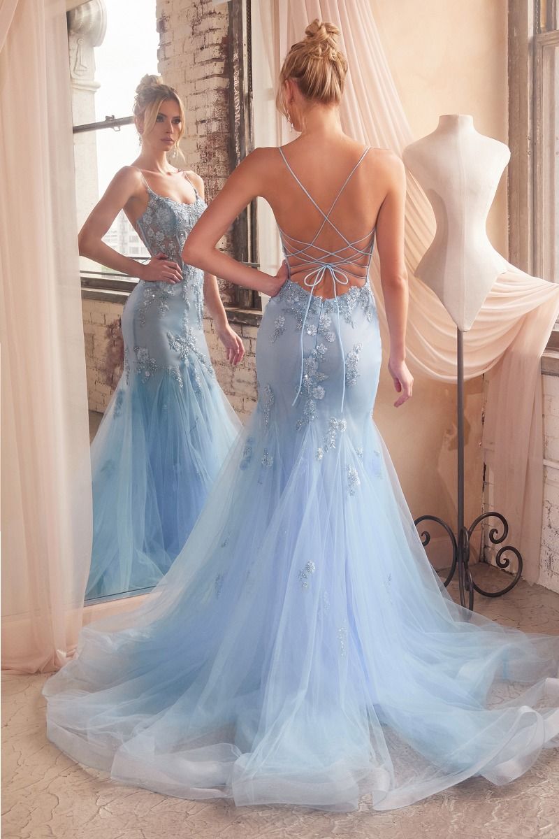 EMBELLISHED PASTEL MERMAID DRESS CDD145-2