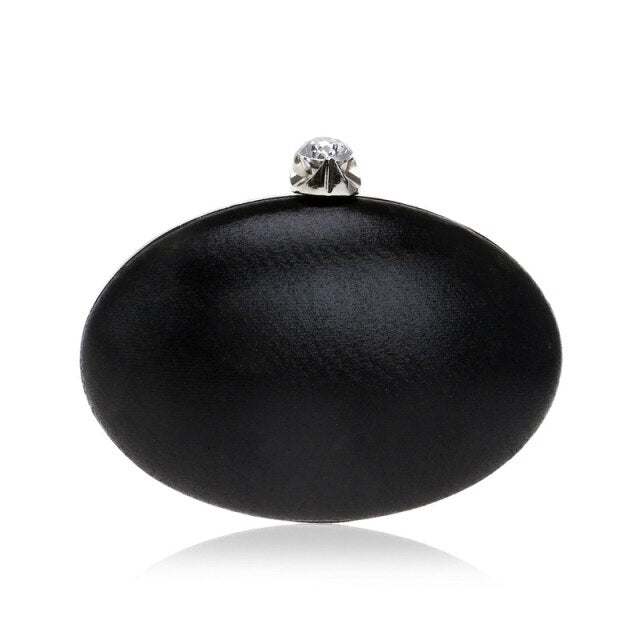 Design Egg Shaped Women Day Clutches Chain Shoulder Rhinestones Lady Wedding Party Evening Bags Mixed Color Wallets-2