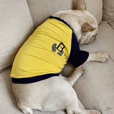 Double Yarn Stretch Dog Clothing Short Sleeve Parent-Child Set