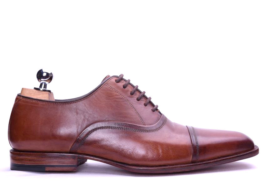 Napoli II - Brown Leather Oxford Shoes-0