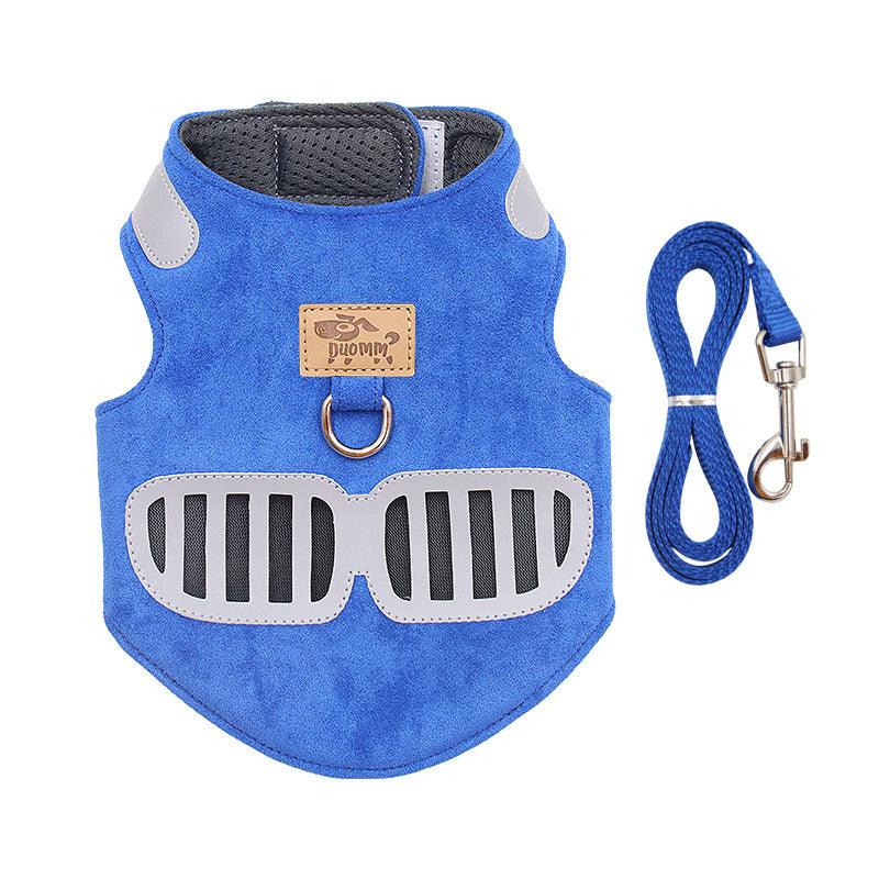 Soft And Breathable Reflective Cat Harness With Traction Rope