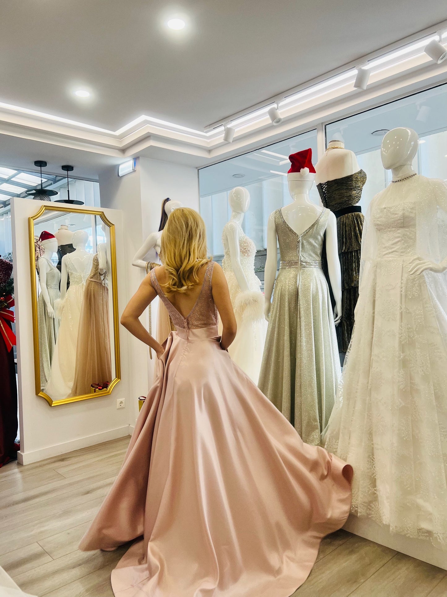 Seren Soft Pink Maxi Dress evening dresses-8