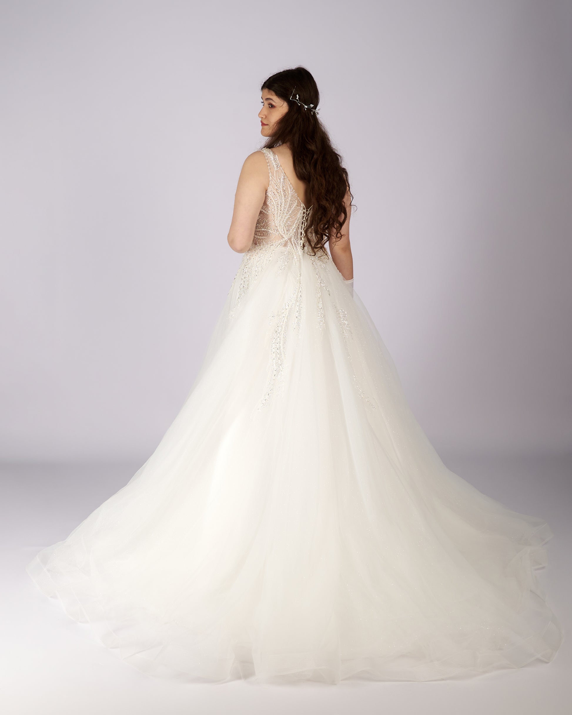 Aurelia Crystal Beaded Bridal Gown-2