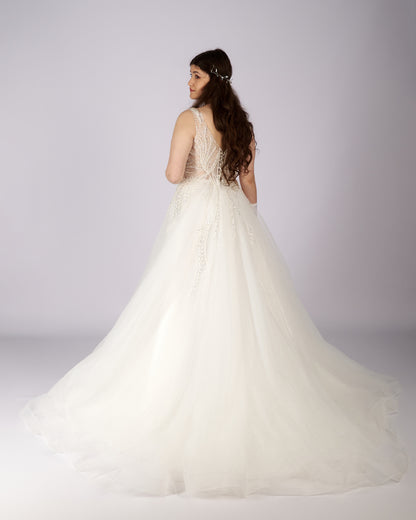 Aurelia Crystal Beaded Bridal Gown-2