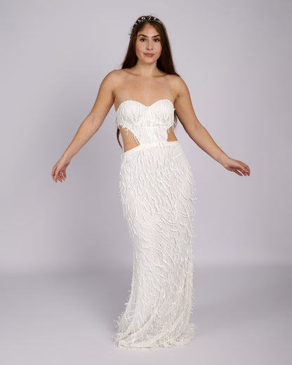 Bonita Sequin Tassels Bridal Gown wedding dress