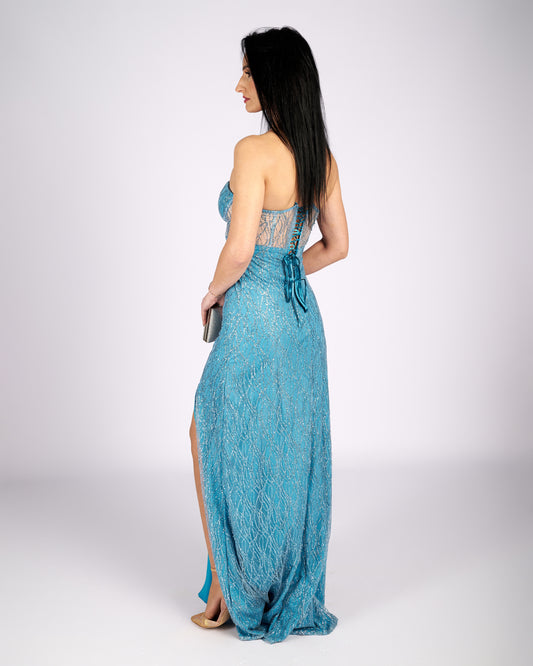 Ariel Fairytale Sky Sparkling Dress-0