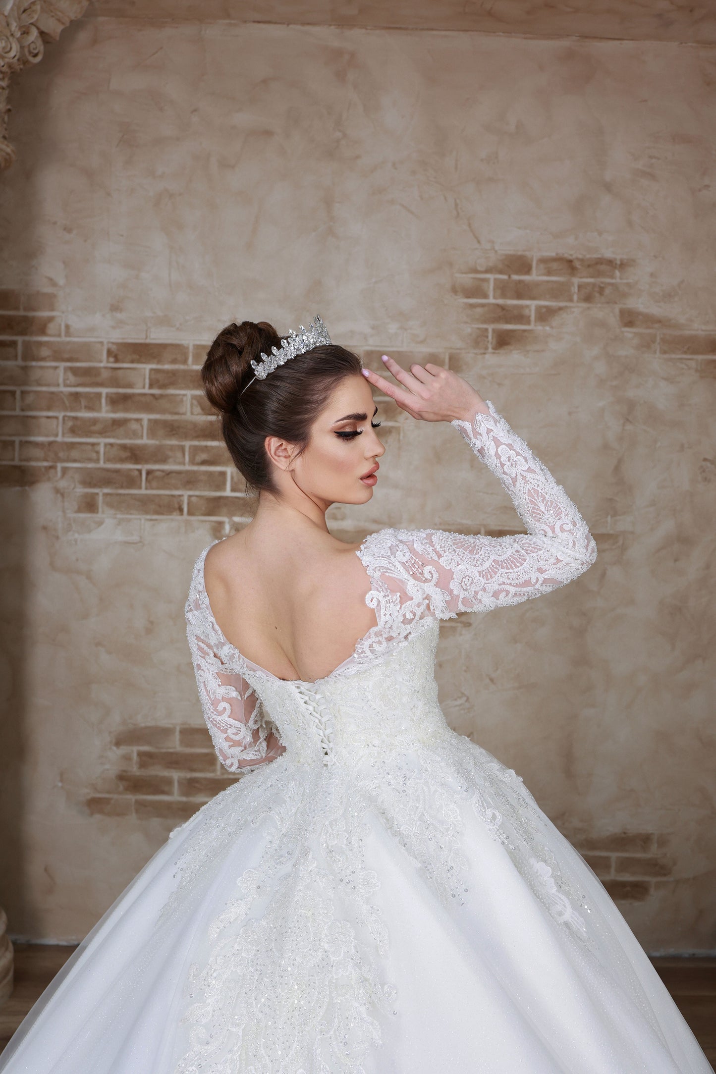 Verda a line wedding dress-5