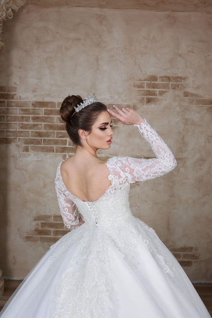 Verda a line wedding dress-5