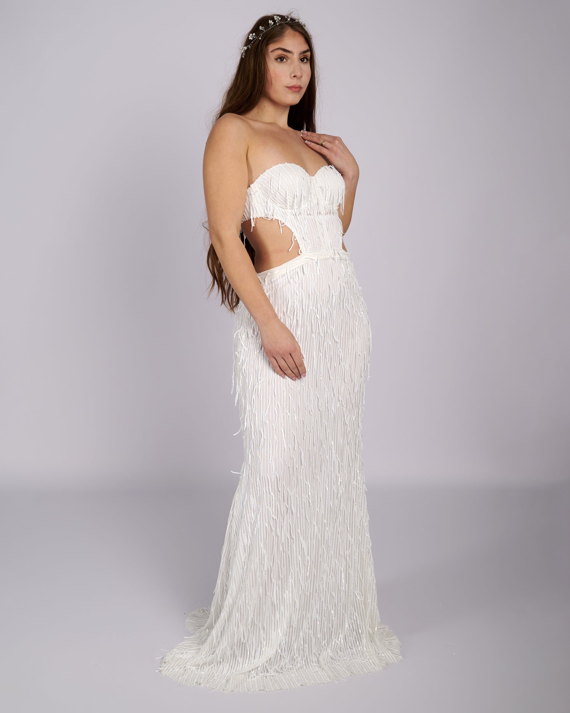 Bonita Sequin Tassels Bridal Gown wedding dress