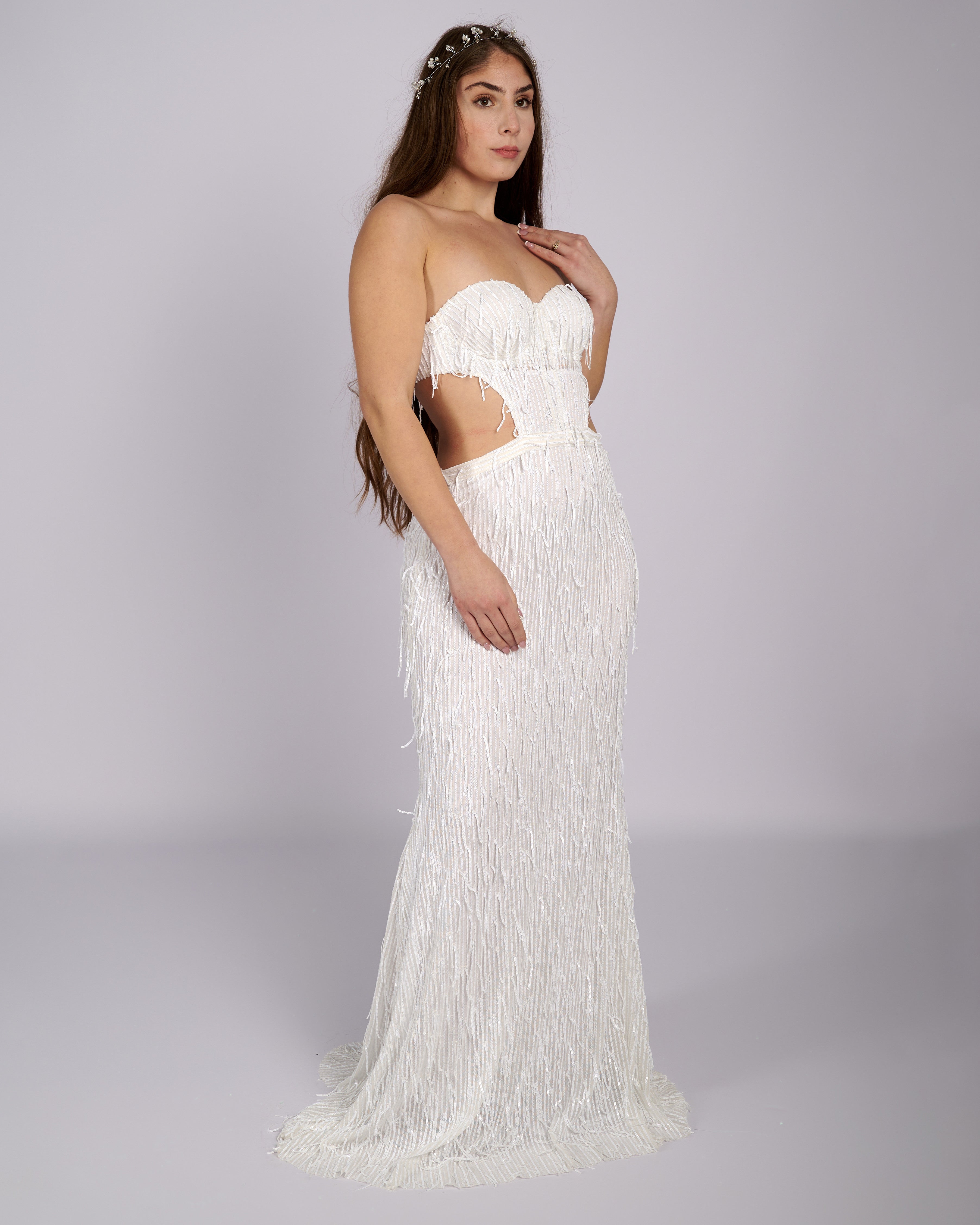 Bonita Sequin Tassels Bridal Gown wedding dress
