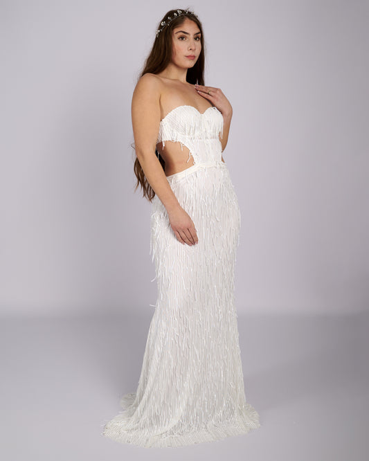 Bonita Sequin Tassels Bridal Gown wedding dress