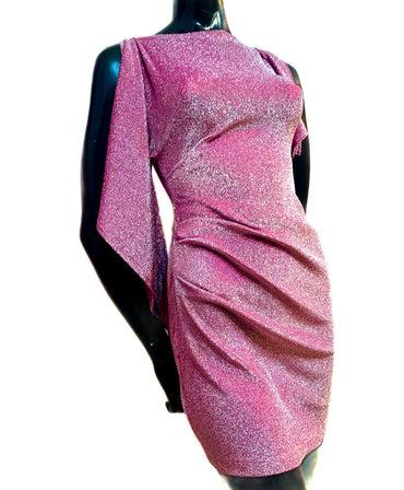 Brilliant High-Neck Draped dress