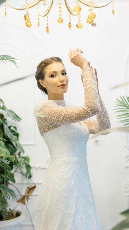 BERRAK column wedding dress-2