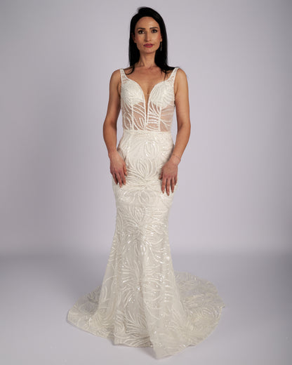 Amaryllis Hand Crystal Beaded Bridal Gown wedding dresses-3