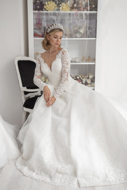 Sedef a line wedding dress