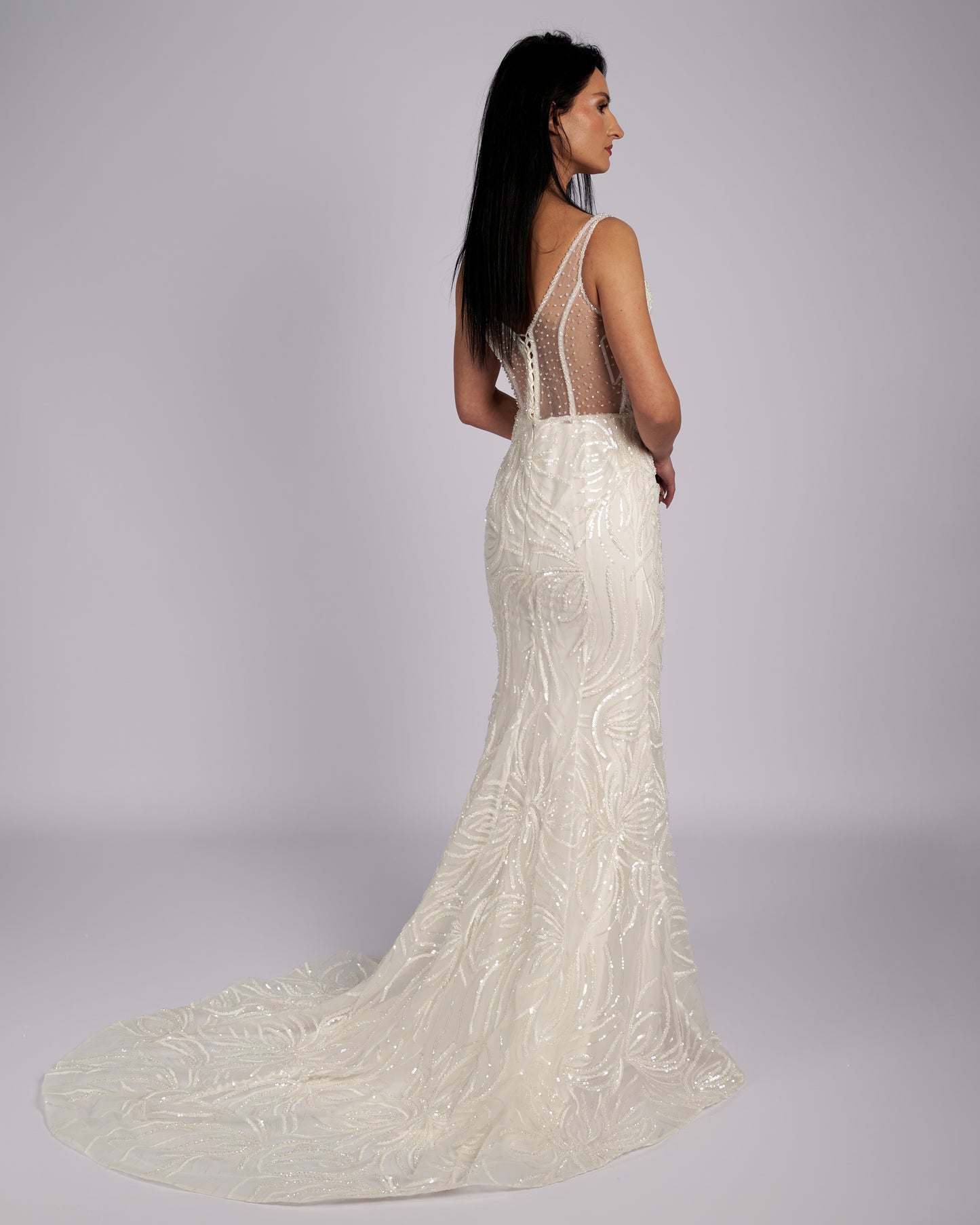 Amaryllis Hand Crystal Beaded Bridal Gown wedding dresses-2