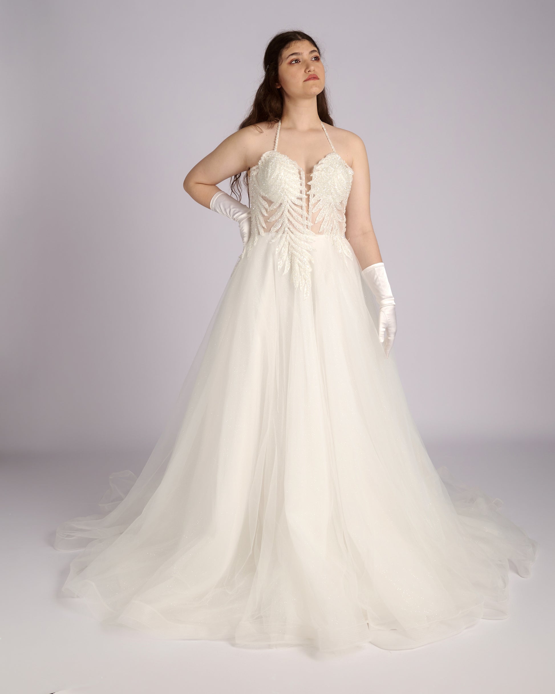 Danai Hand Beaded Crystal Bustier νυφικά φορεματα