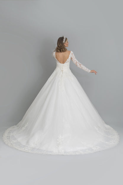 Sedef a line wedding dress
