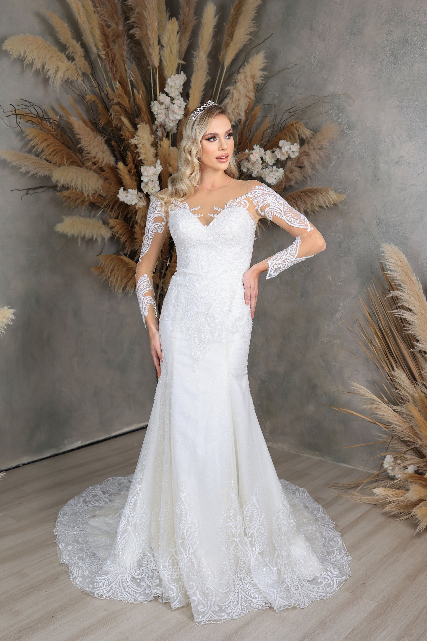 Efruz mermaid wedding dress-4