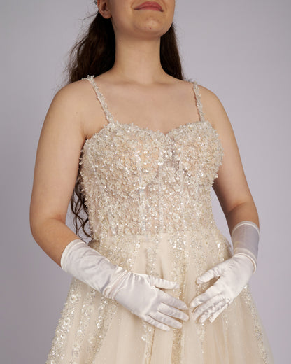 Elisana Nude Princess Bridal Gown νυφικά φορεματα-2