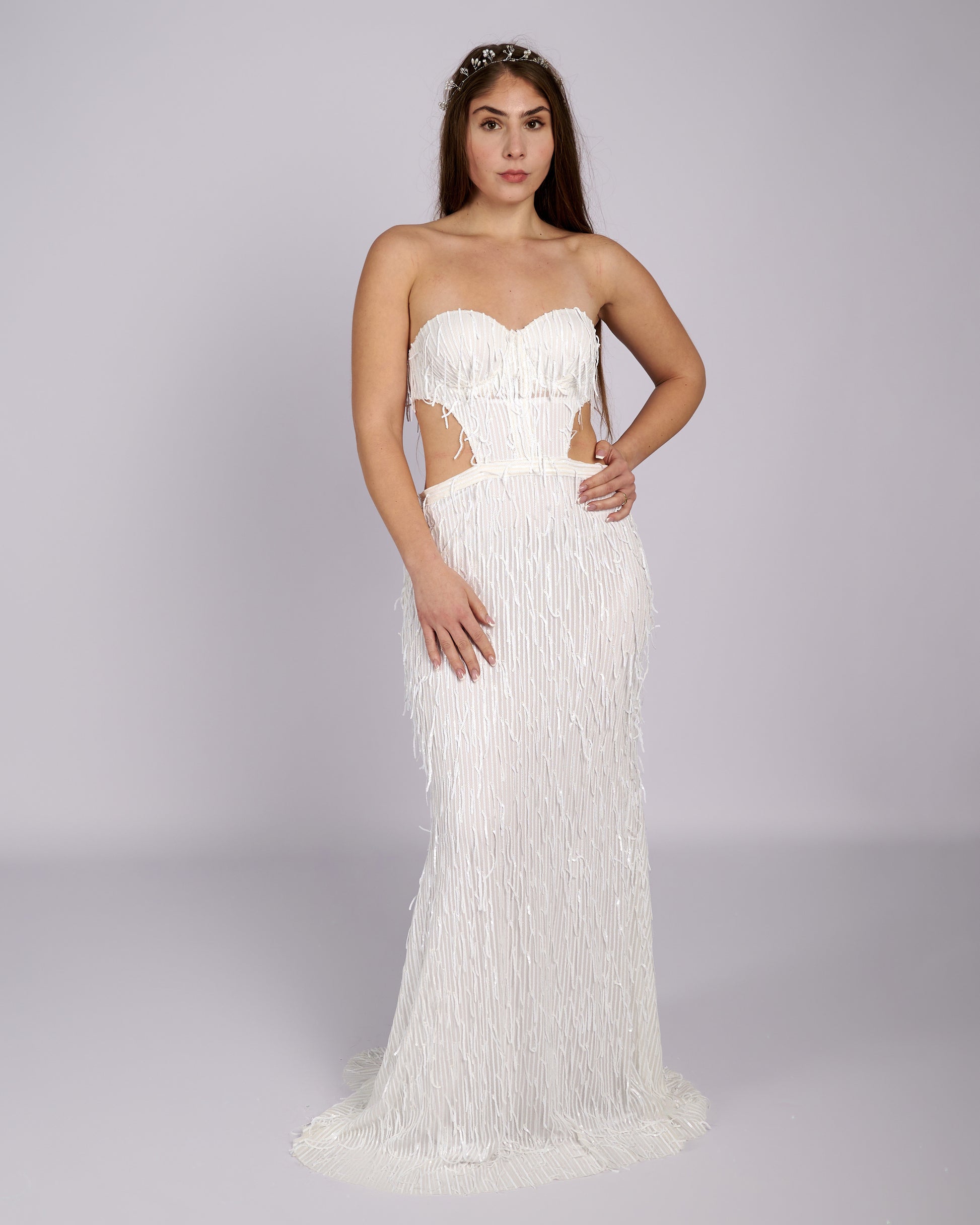 Bonita Sequin Tassels Bridal Gown wedding dress