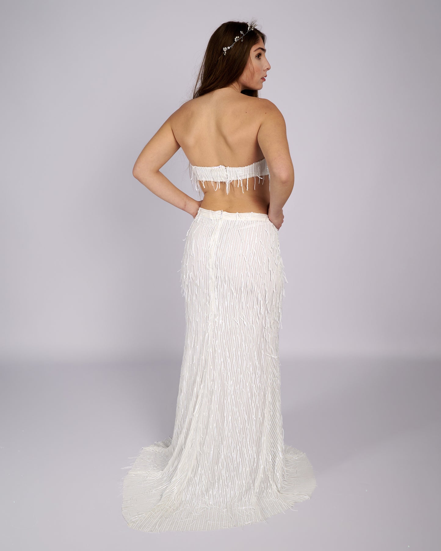 Bonita Sequin Tassels Bridal Gown νυφικο φορεμα-2
