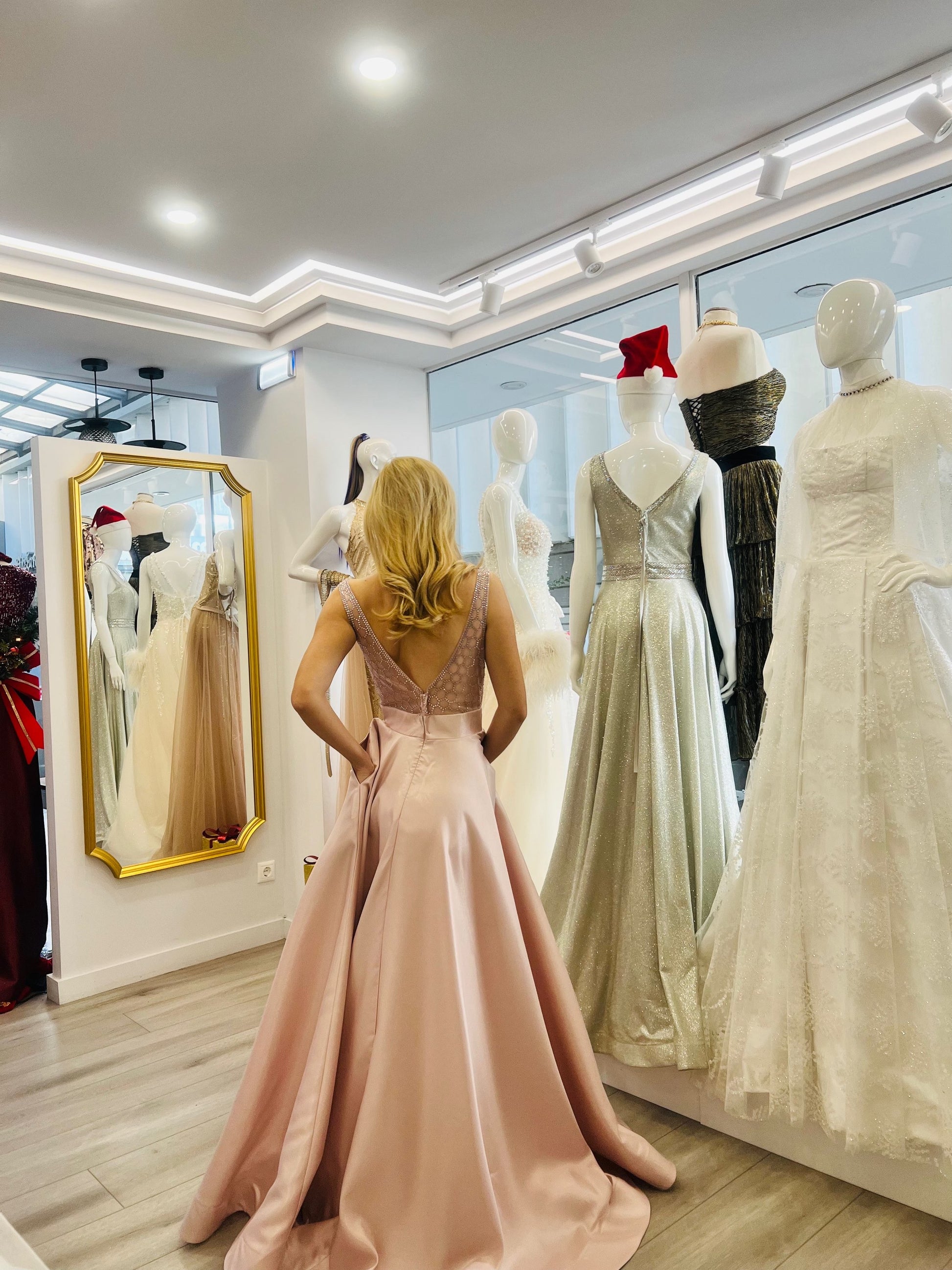 Seren Soft Pink Maxi Dress evening dresses-6