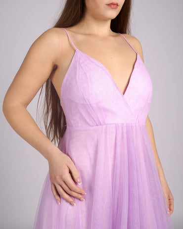 Nefeli Lilac glitter dress "evening dresses"