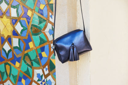 Small Leather Bag - Rikiki by MJ -Handmade -Made in Morocco