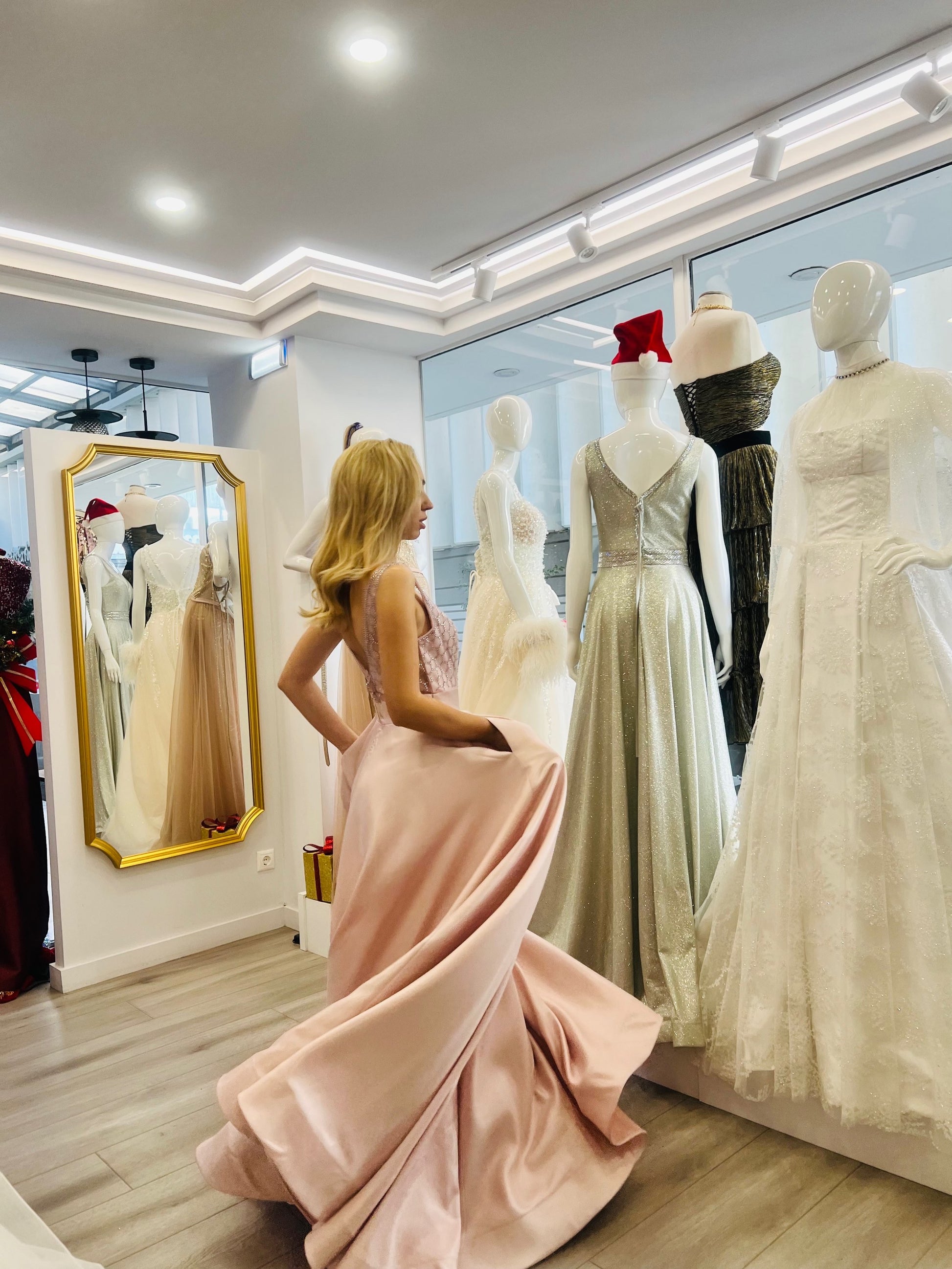 Seren Soft Pink Maxi Dress evening dresses-7