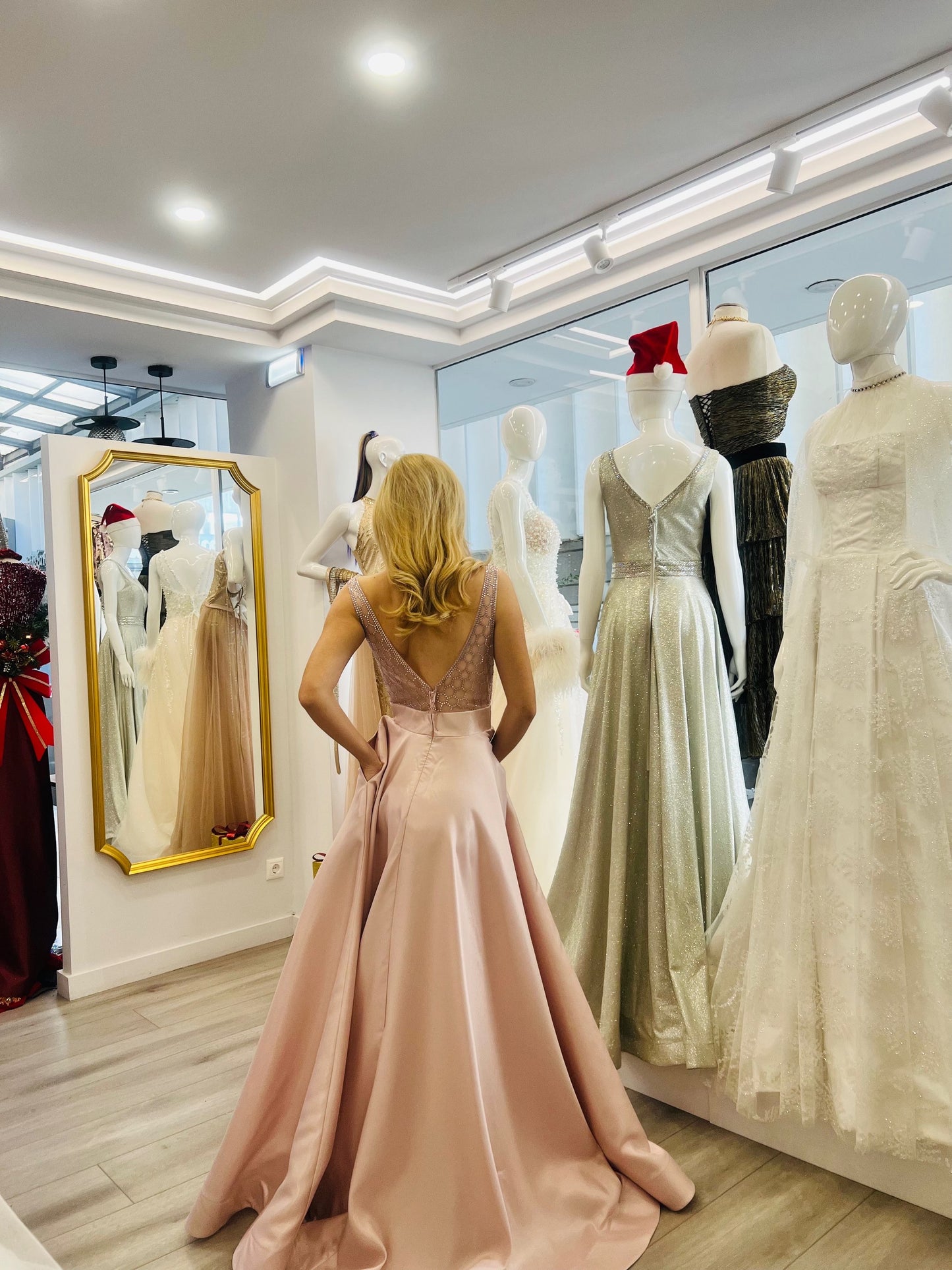 Seren Soft Pink Maxi Dress evening dresses-4