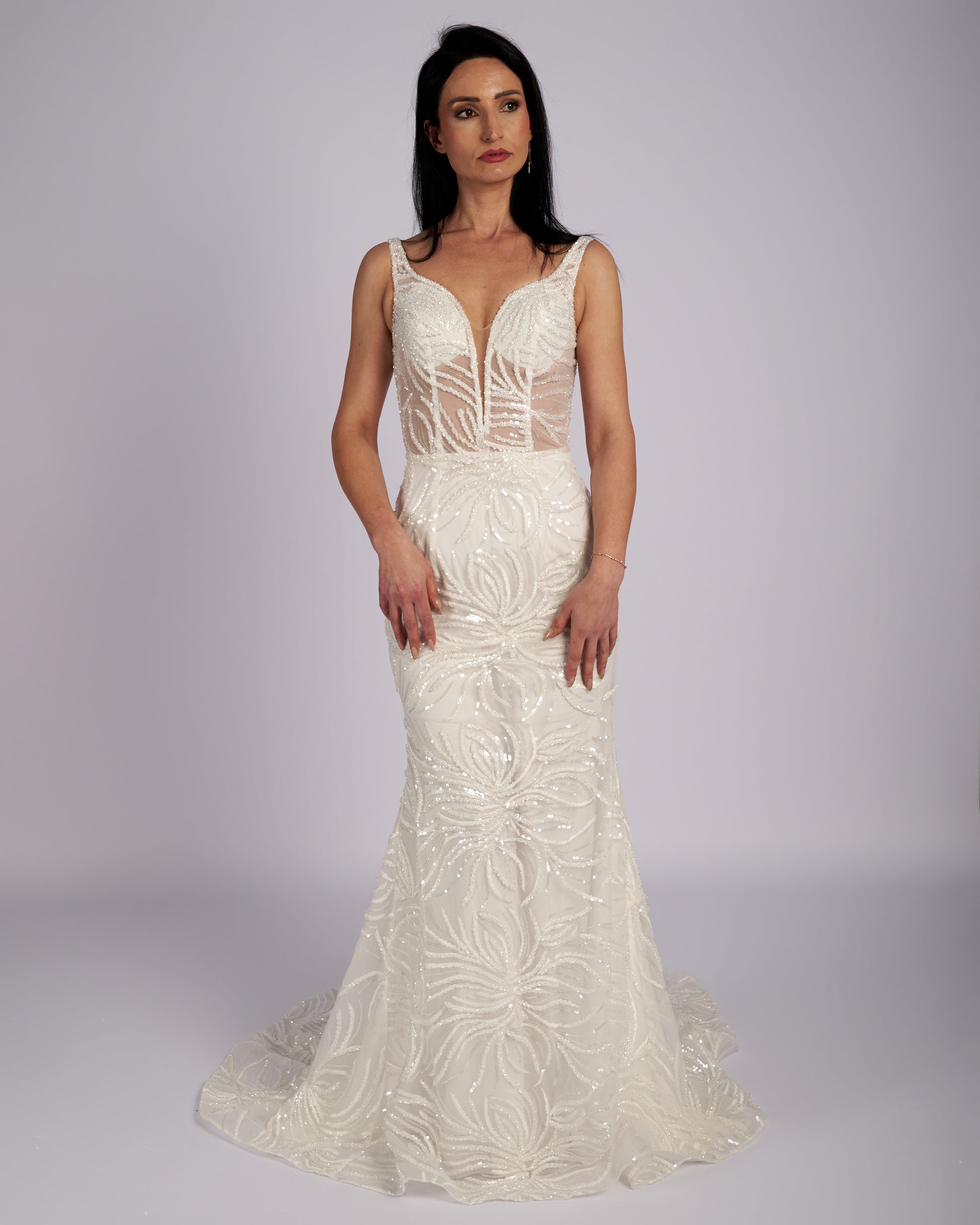 Amaryllis Hand Crystal Beaded Bridal Gown wedding dresses-0