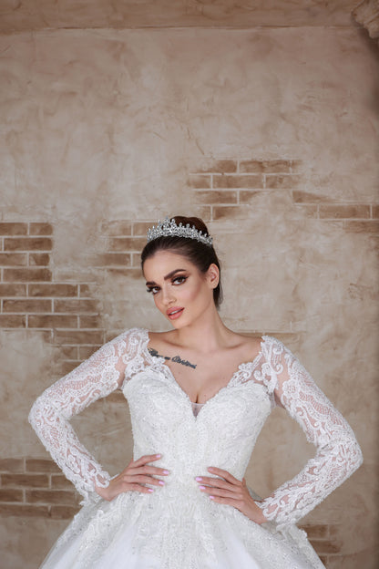 Verda a line wedding dress-2