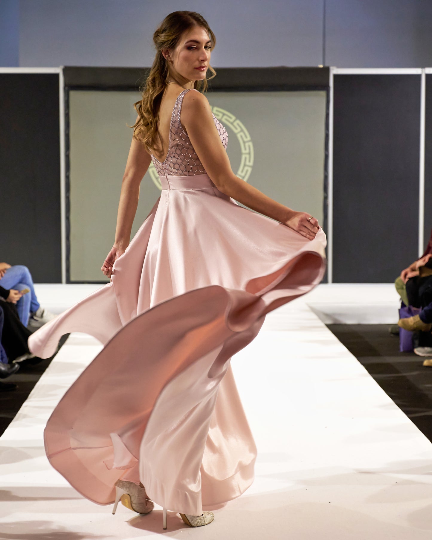 Seren Soft Pink Maxi Dress evening dresses-1