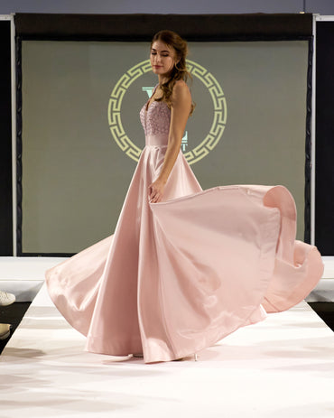 Seren Soft Pink Maxi Dress evening dresses-0