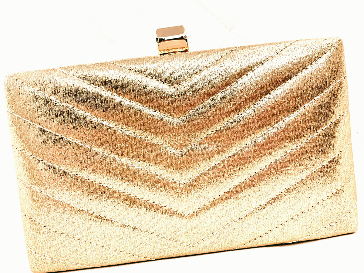 Gold clutch Evening Night Out Collection Handbag-0
