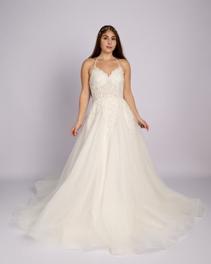 Quintessa Hand Made Crystal Beaded Bridal Gown wedding dresses