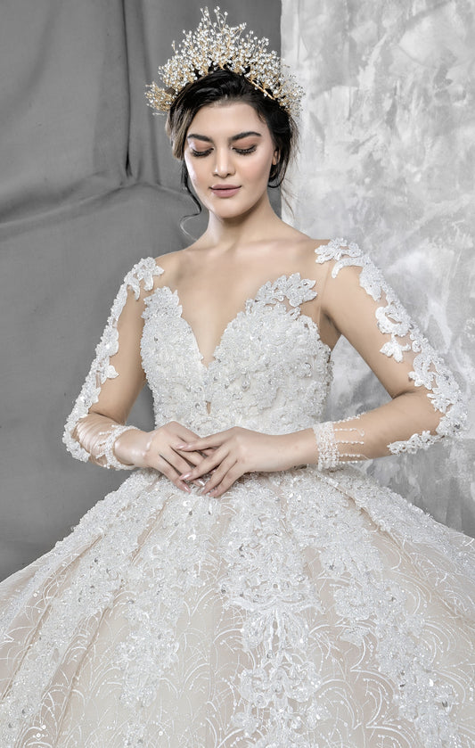 Cansu ballgown wedding dress-0
